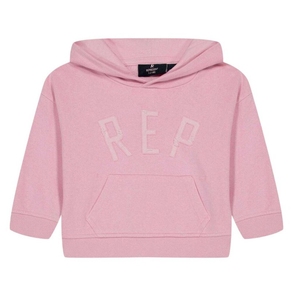 Represent Childrens/Kids Logo Hoodie / Candy Pink